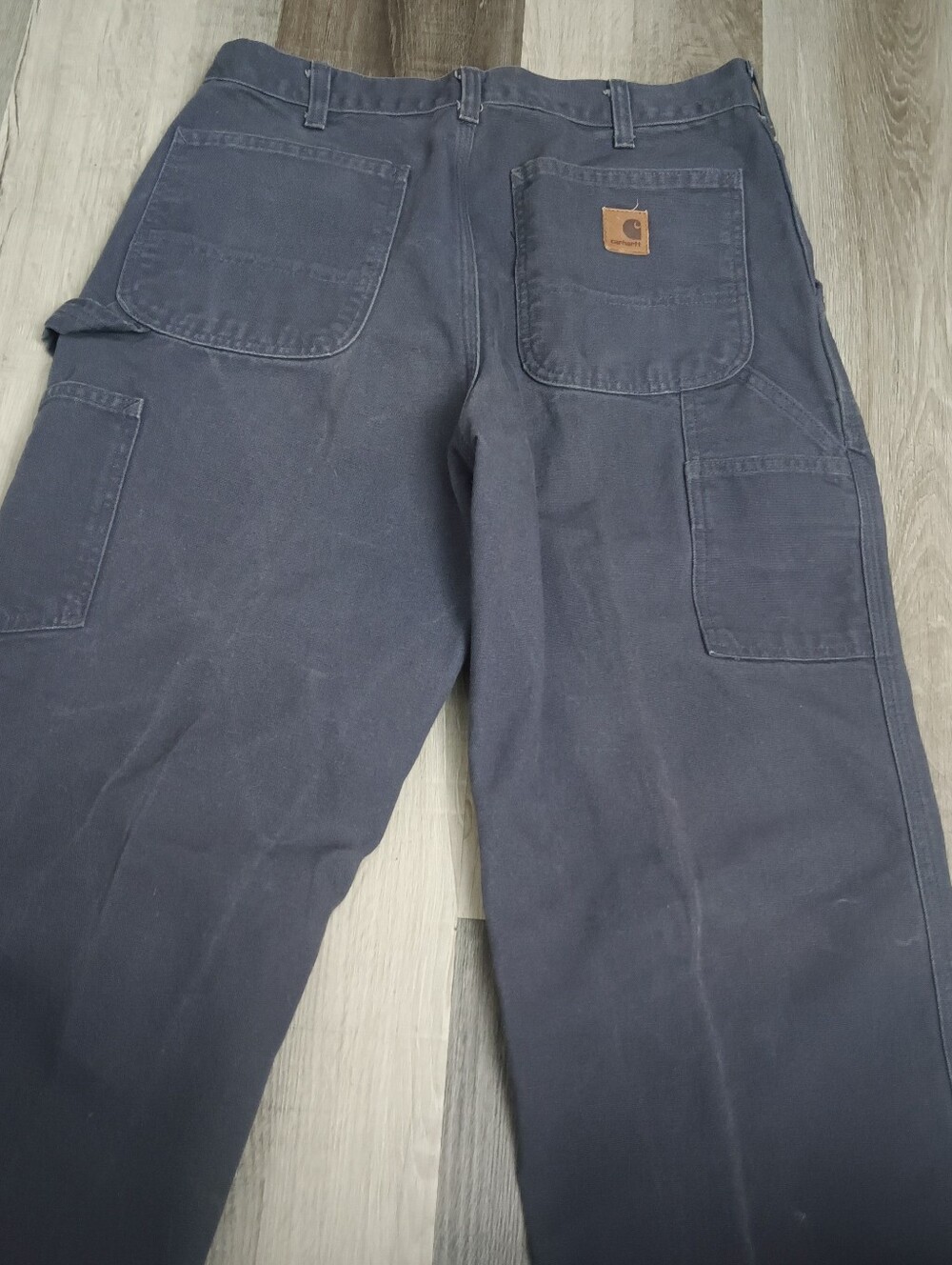 Carhartt Men's Navy Cargo Work Pants with Utility Pockets Men's Size 32x32